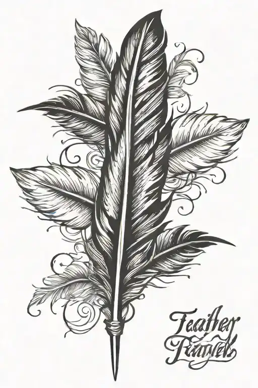 Feather Pen Writing