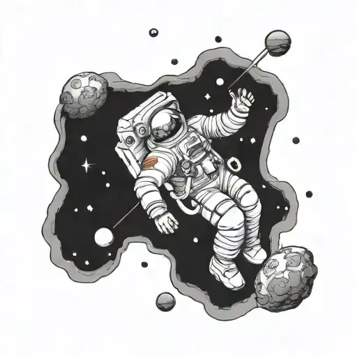 Astronaut Floating