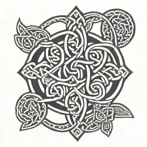J And B In A Celtic Knot