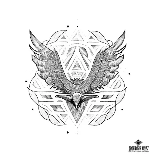 Raven With Maori Backround