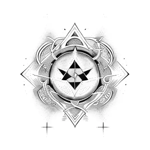 Chaos Symbol With Moon