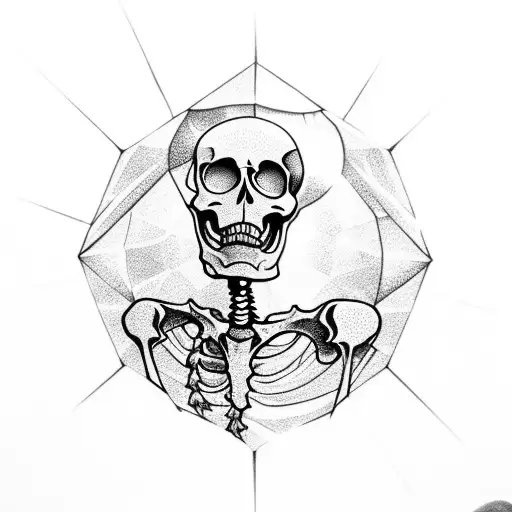 Skeleton Arm Holding Crystal Ball