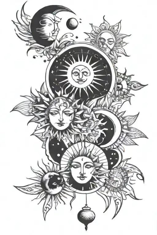 Sun And Moon Phases