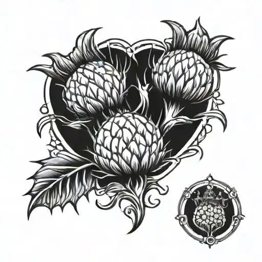 Keltic Knot Scottish Thistle Scottish Highland Small