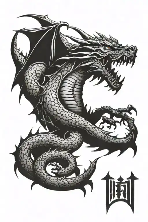 Demonic Black Dragon