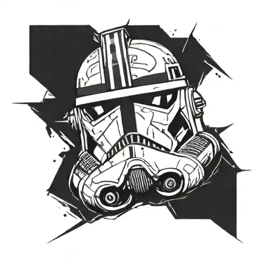 Clone Trooper Helmet Mixed Edith Disney Characters