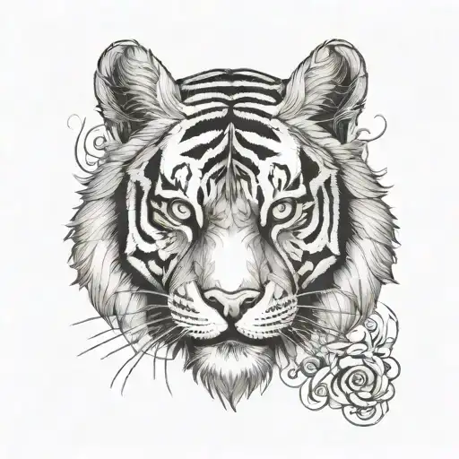Badass Tiger Head