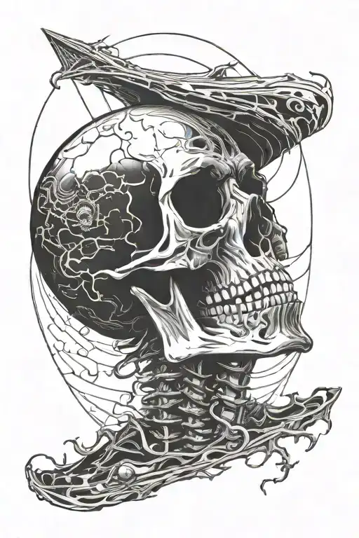 Skeleton In The Dark Side Of The Moon