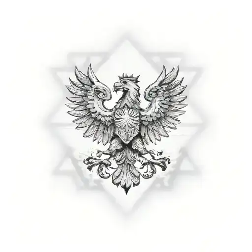 Combine The German Eagle And The Polish Eagle Into A Unique Design