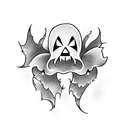 Pin Up Ghost Halloween