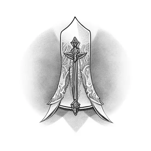 Biblical Gideon With Sword Latern And Horn