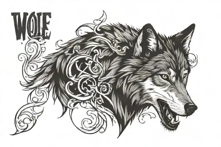 Wolf With Christian Quotes Incorporated