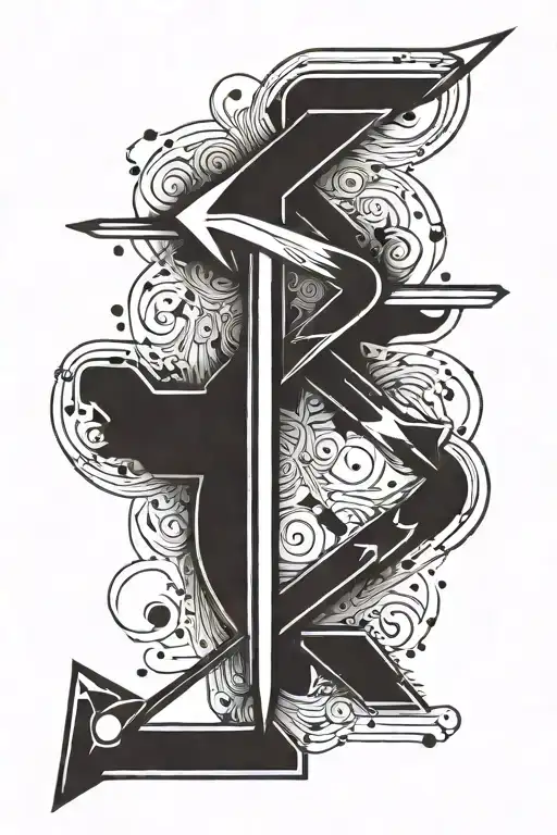 Semicolon And An Arrow