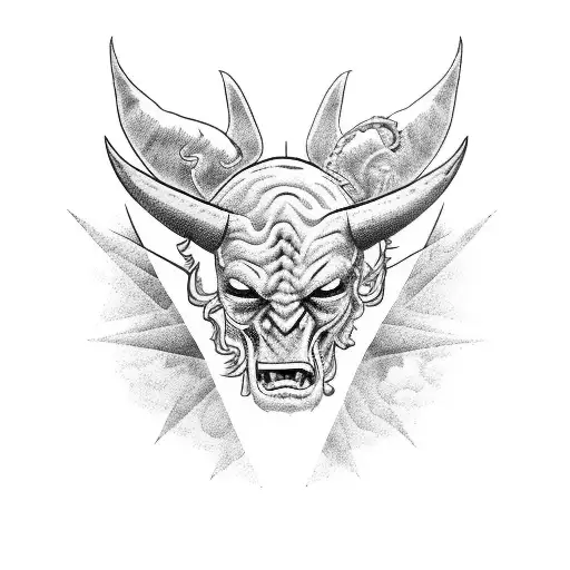 God And Satan Fighting Over Cowboy