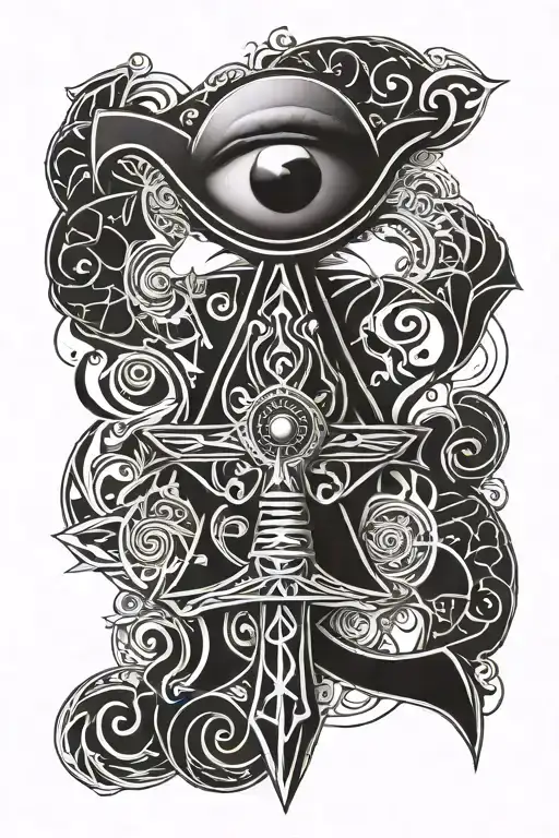 Ankh Symbol And An Eye