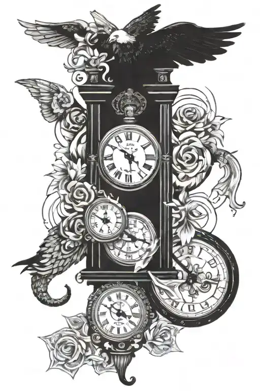 Money And Time Clock