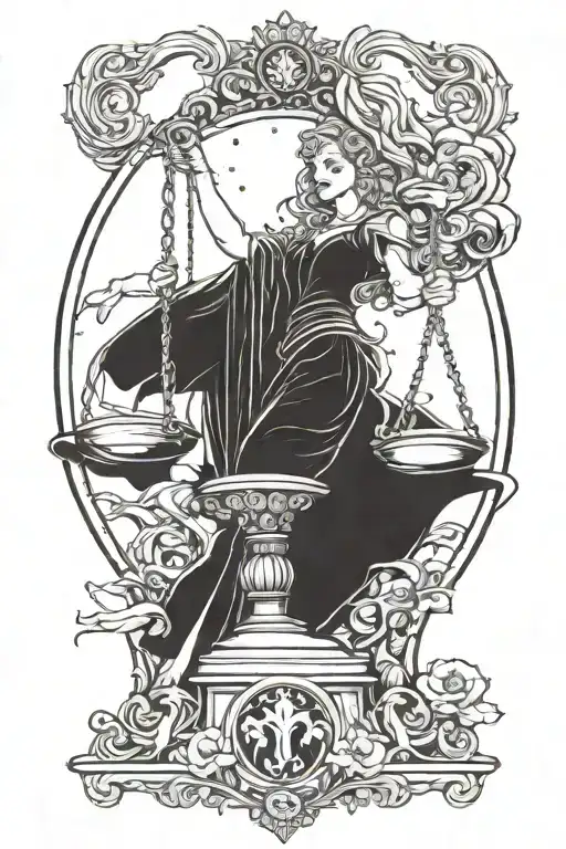 Lady Injustice Corrupted Lady Justice Tarot Card
