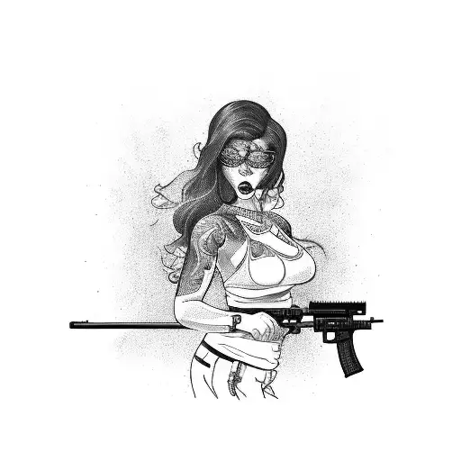 Gangster Girl With Guns