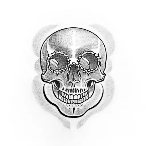 Sleeve Of Lots Of Different Skulls