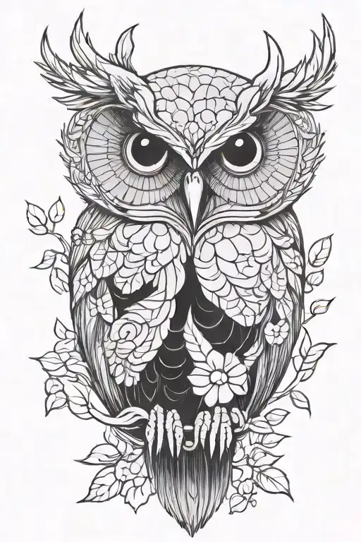 Owl At Rest And Sophistication