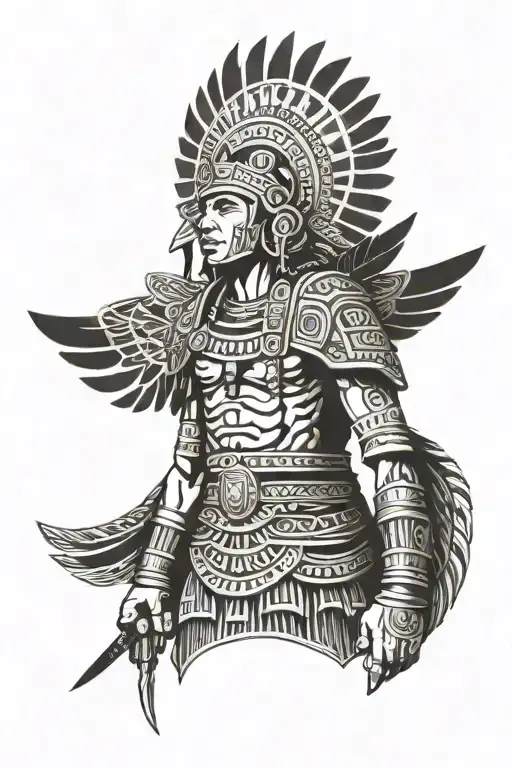 Inca Warrior With Wings