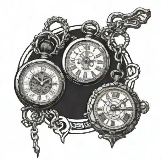 3 Pocket Watches Using Roman Numerials