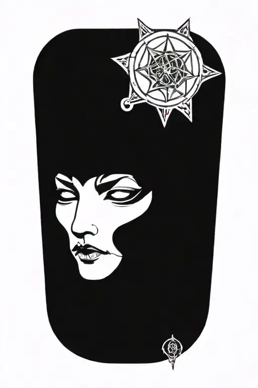 Impaled Head Of A Woman Witch Trial