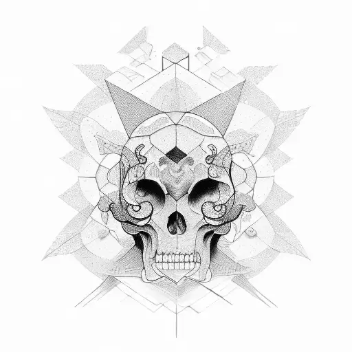 A Tattoo Depicting The Interconnectedness Of Nature And Psychology