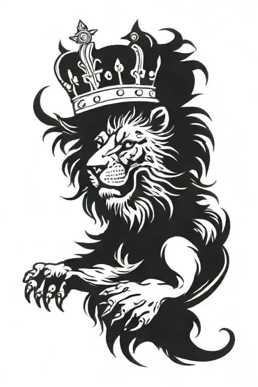 Scottish Lion With A Crown