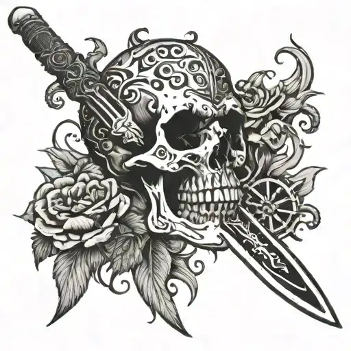 Skull Blades Knife