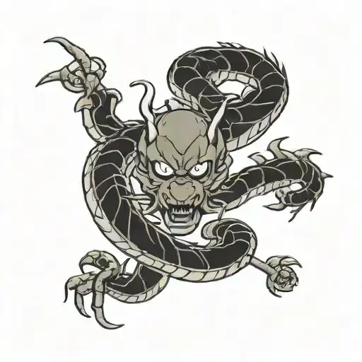 Cross With Shenron Dragon Ball Z