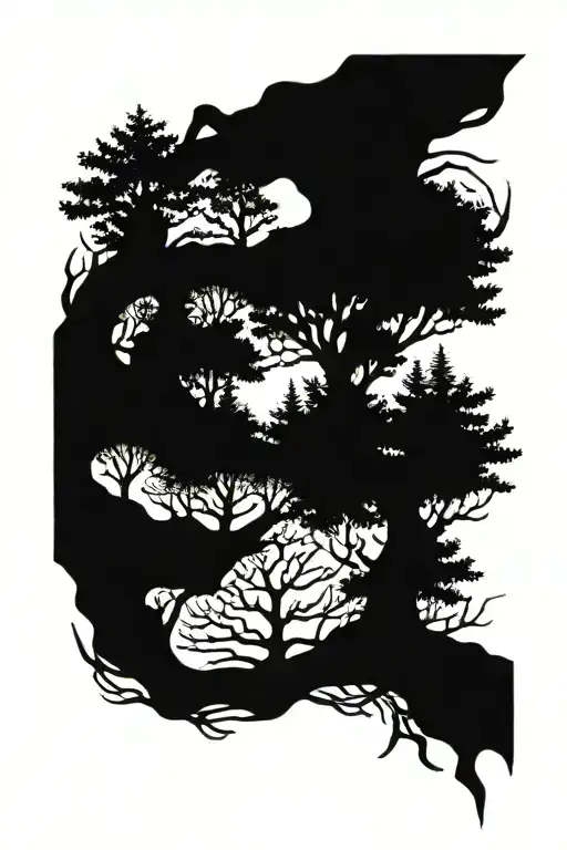 Forrest Fire Bush Wood