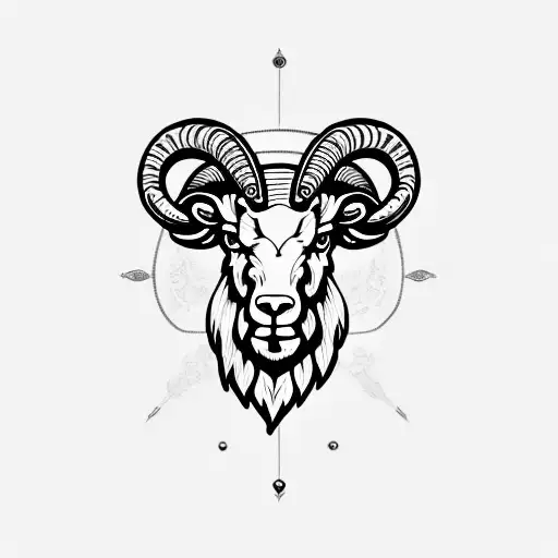 Ram With Strength Symbols