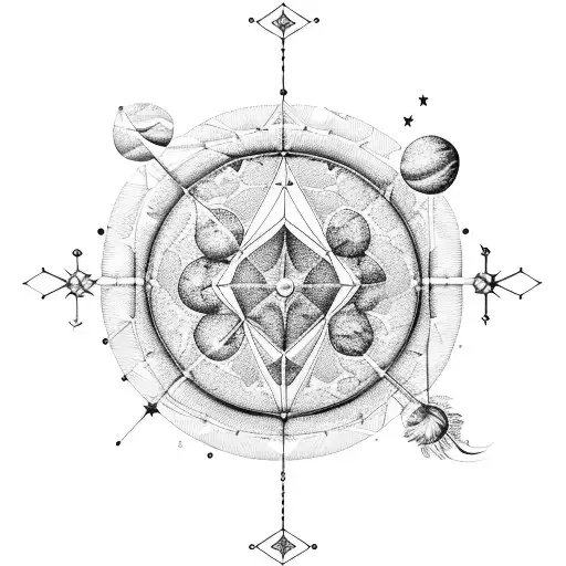 A Constellation Of Sagittarius Constellation And The Four Phases Of The Intercalated Moon