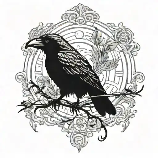 Black Raven In The Month