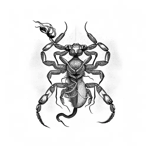 Scorpion Fighting A Dragon