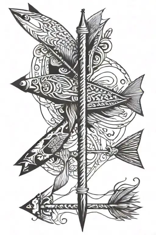 Arrow Made Out Of A Fishingpole