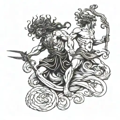 Poseidon And Medusa Greek Mythology