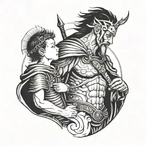 Warrior Who Watches Over His Son From Heaven