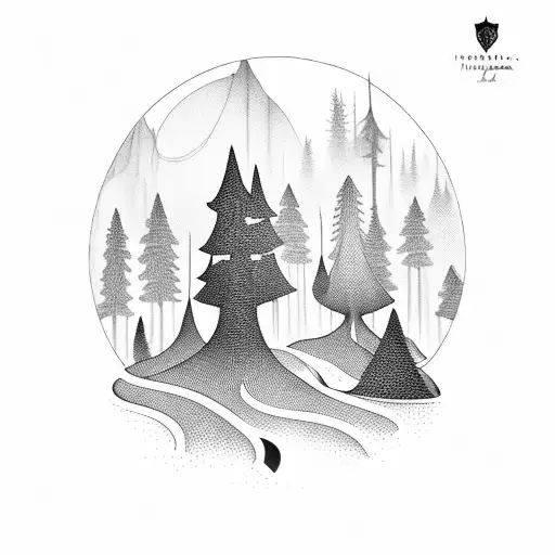 A Mystical Forest With Hidden Musical Notes