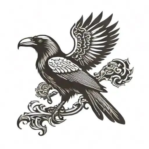 Viking Raven Standing