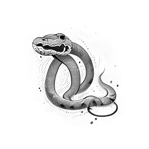 Big Snake Around Arm