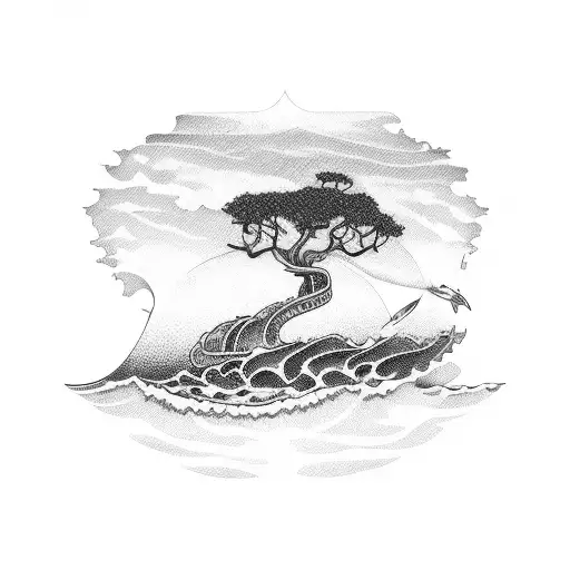 Plan Tree Surf Ocean Beach Nicaragua