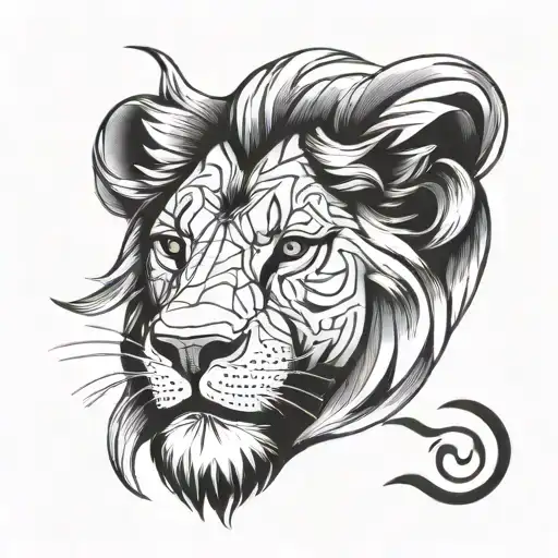 Lion Head With Date
