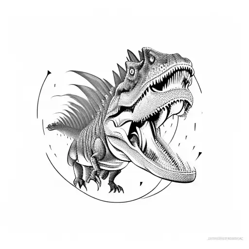 Dinosaur Line Art