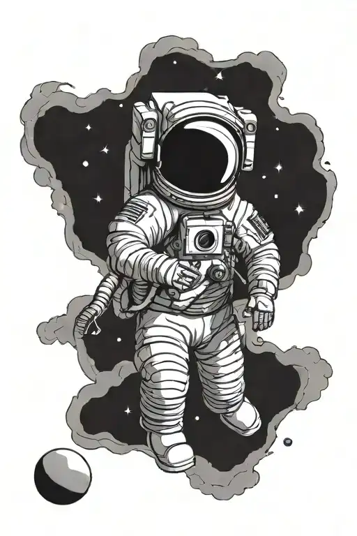 Astronaut Floating
