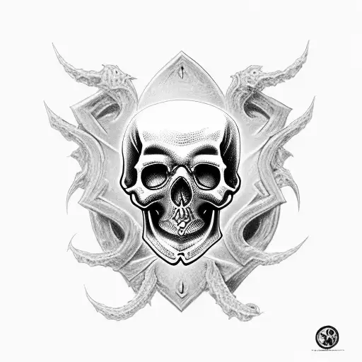 Lord Of Thhe Ring Skull With Letter J