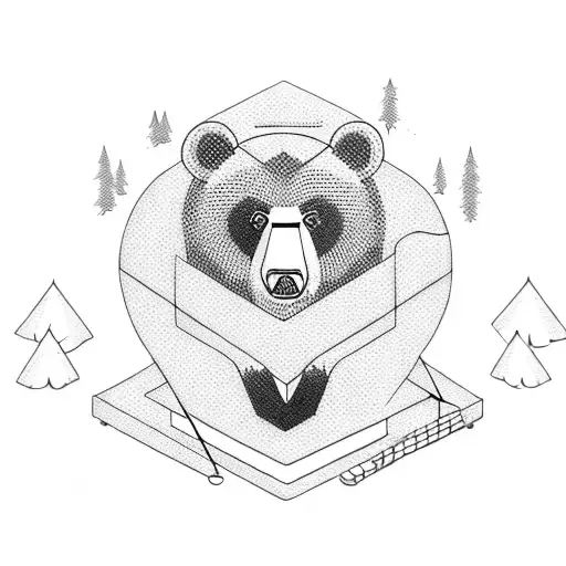 Bear In An Office Chair