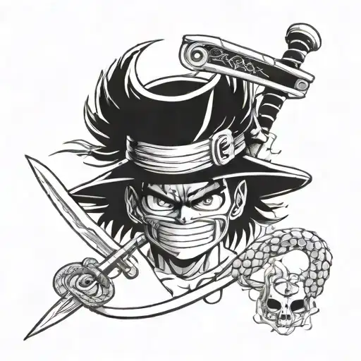 Luffy's Hat Zorro Sword Ball Dragon Ball Naruto Kunai Protector