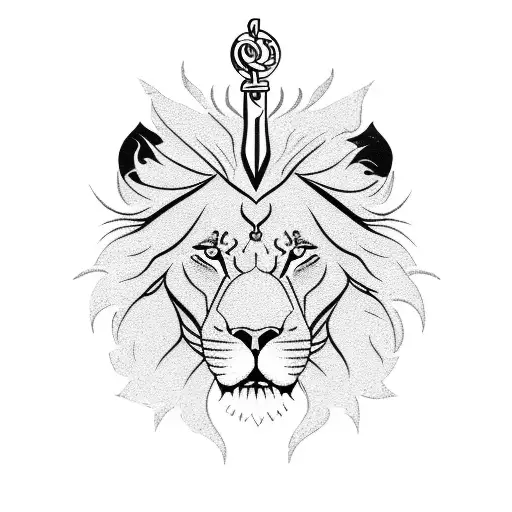 Lion With Trident
